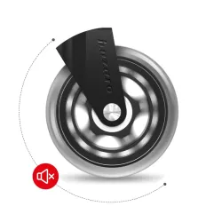 Casters 2.0 Black Gaming Chair Wheels Set – view 7