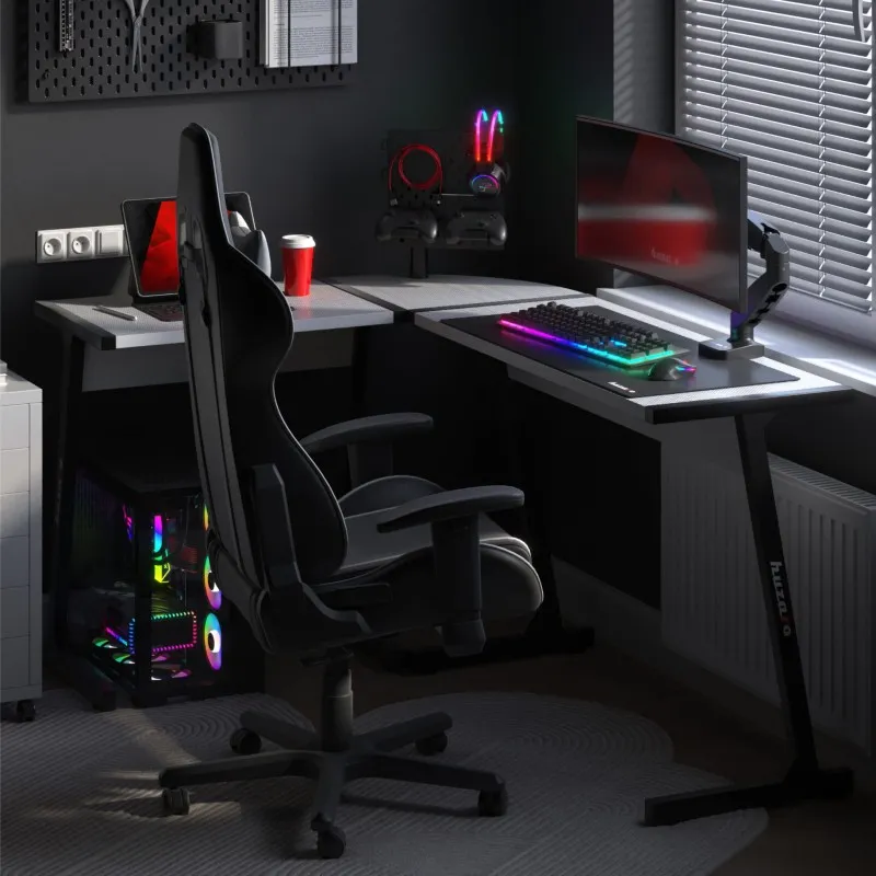 Hero 6.0 White Corner Gaming Desk 147 cm – view 4