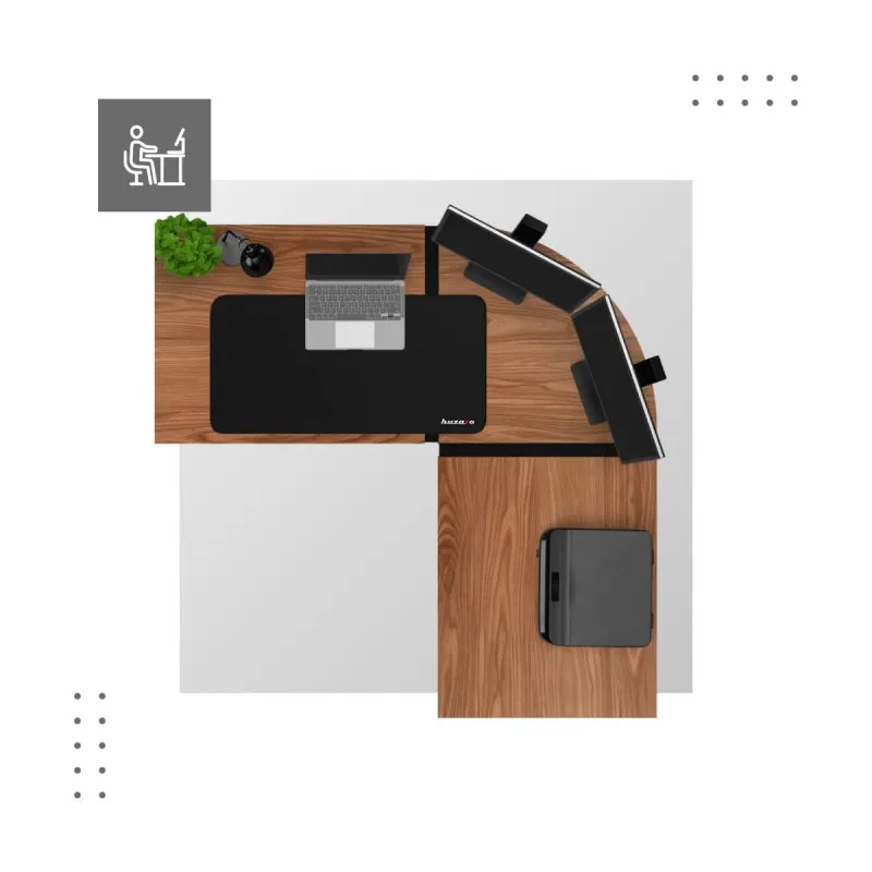 Mark Adler Leader 5.5 WN Corner Office Desk – view 3