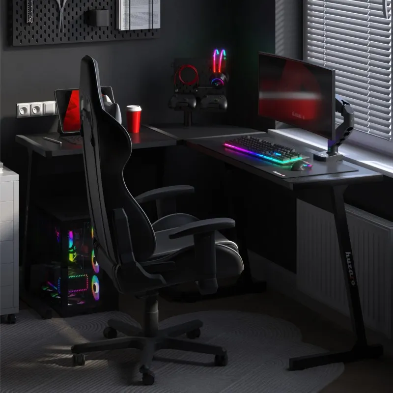 Huzaro Hero 6.0 Black Corner Gaming Desk 147 cm – view 4