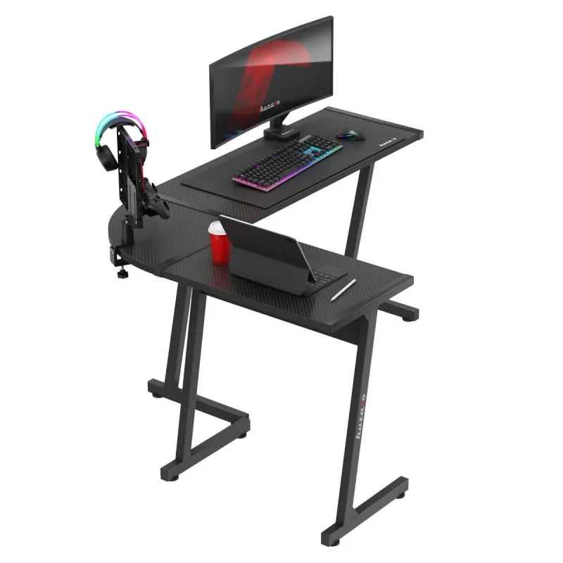 Huzaro Hero 6.0 Black Corner Gaming Desk 147 cm – view 8