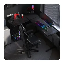 Huzaro Hero 6.0 Black Corner Gaming Desk 147 cm – view 12
