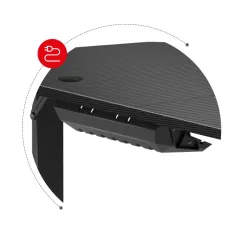 Hero 4.7 Gaming Desk Black 160 cm – view 3
