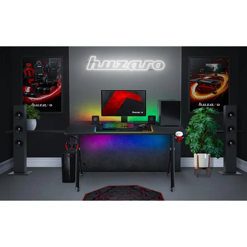 Hero 4.7 Gaming Desk Black 160 cm – view 13