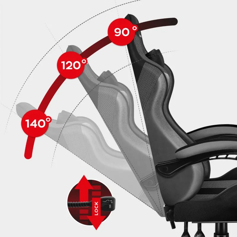 Force 4.7 Grey Mesh Gaming Chair – view 3