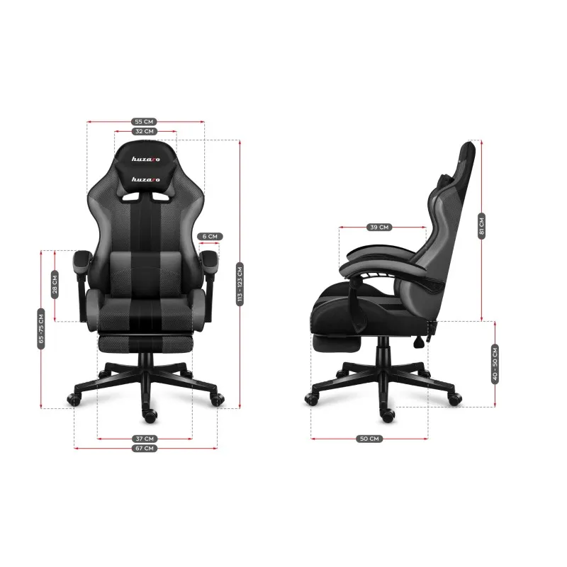 Force 4.7 Grey Mesh Gaming Chair – view 25