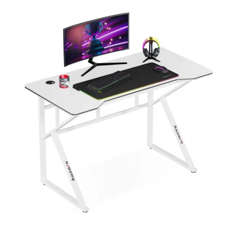 Huzaro Hero 1.6 White gaming desk, 120 cm, stylish desk for gamers