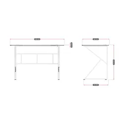 Huzaro Hero 1.6 White Gaming Desk 120 cm – view 14