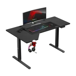 Hero 9.1 Black Gaming Desk 145 cm with Electric Height Adjustment