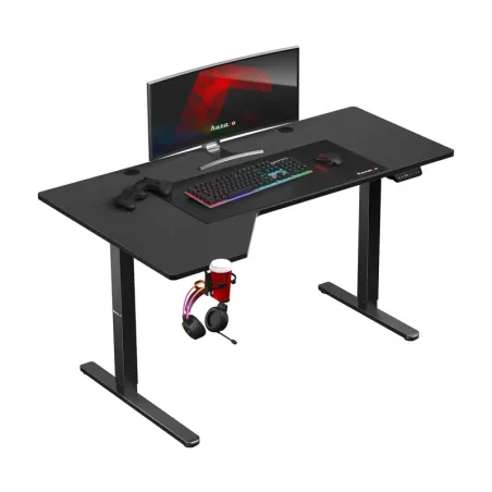 Hero 9.1 Black Gaming Desk 145 cm with electric height adjustment