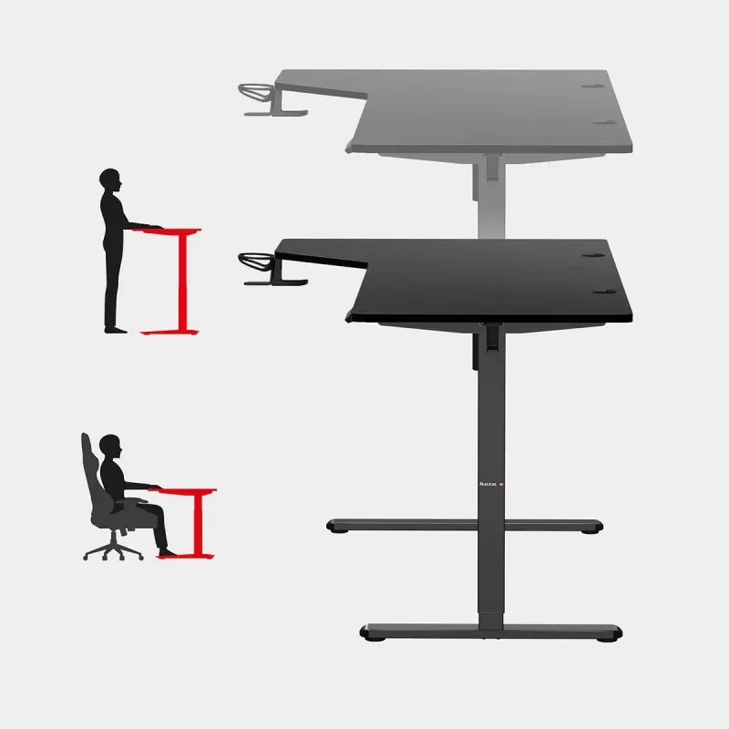 Hero 9.1 Black Gaming Desk 145 cm with Electric Height Adjustment – view 4