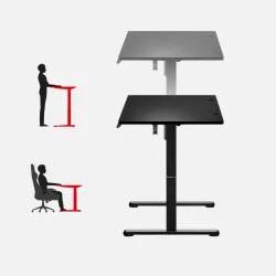 Hero 8.2 Black Electric Gaming Desk 120 cm – view 4
