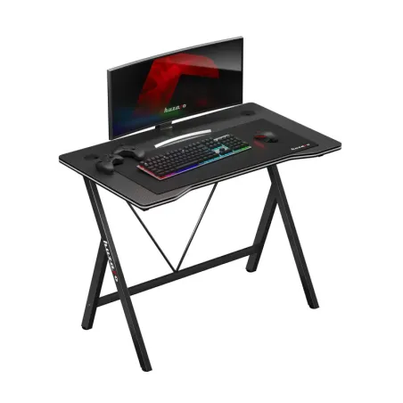 Hero 1.4 Black gaming desk 100 cm with adjustable height and sleek design