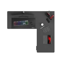 Hero 9.5 Black Electric Corner Gaming Desk 160 cm – view 11
