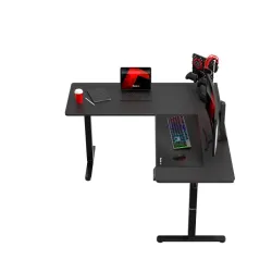 Hero 9.5 Black Electric Corner Gaming Desk 160 cm – view 16