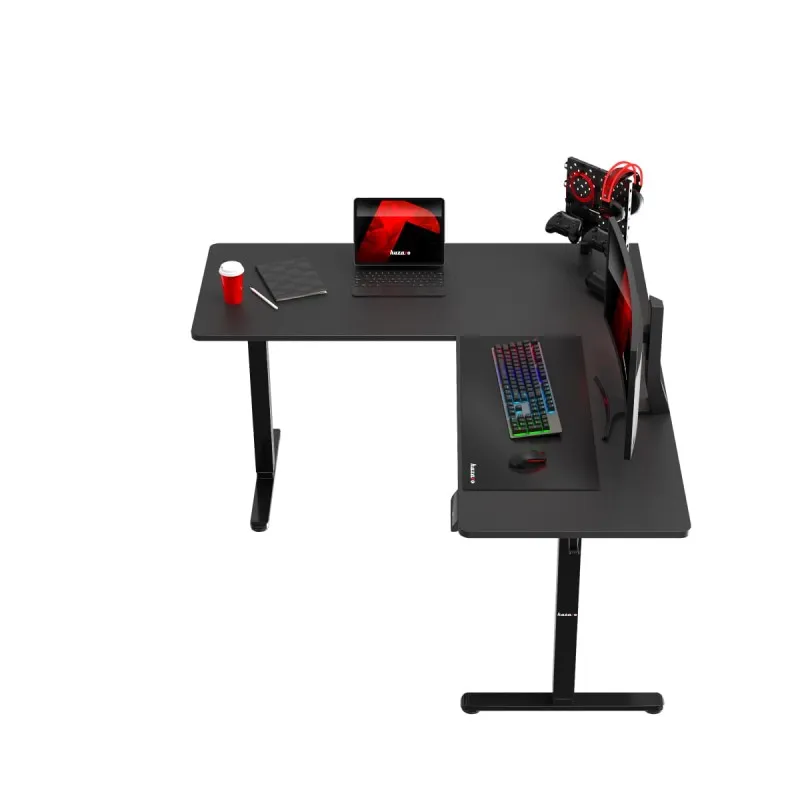 Hero 9.5 Black Electric Corner Gaming Desk 160 cm – view 16
