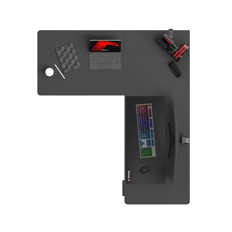 Hero 9.5 Black Electric Corner Gaming Desk 160 cm – view 17