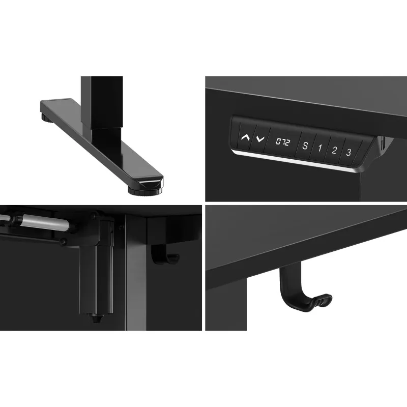 Hero 9.5 Black Electric Corner Gaming Desk 160 cm – view 29