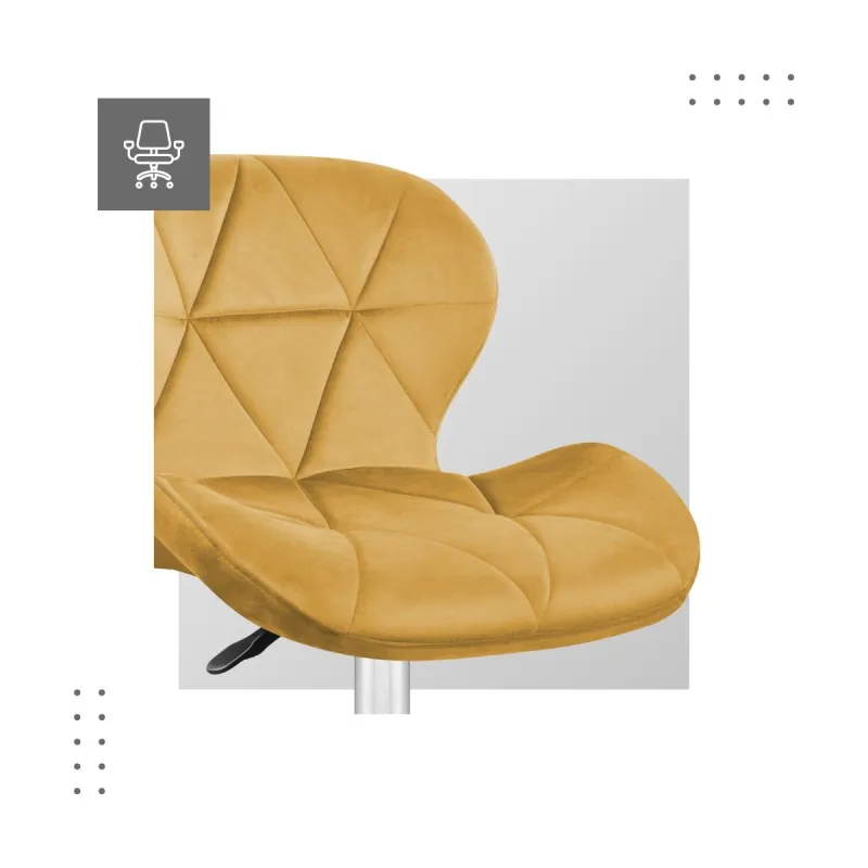 Future 3.0 Mustard Yellow Velvet Gaming Chair – view 7