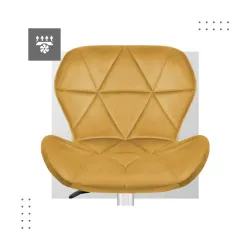 Future 3.0 Mustard Yellow Velvet Gaming Chair – view 9