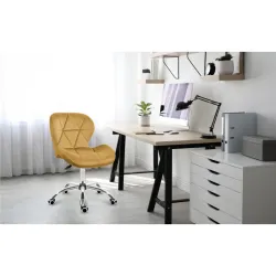Future 3.0 Mustard Yellow Velvet Gaming Chair – view 13