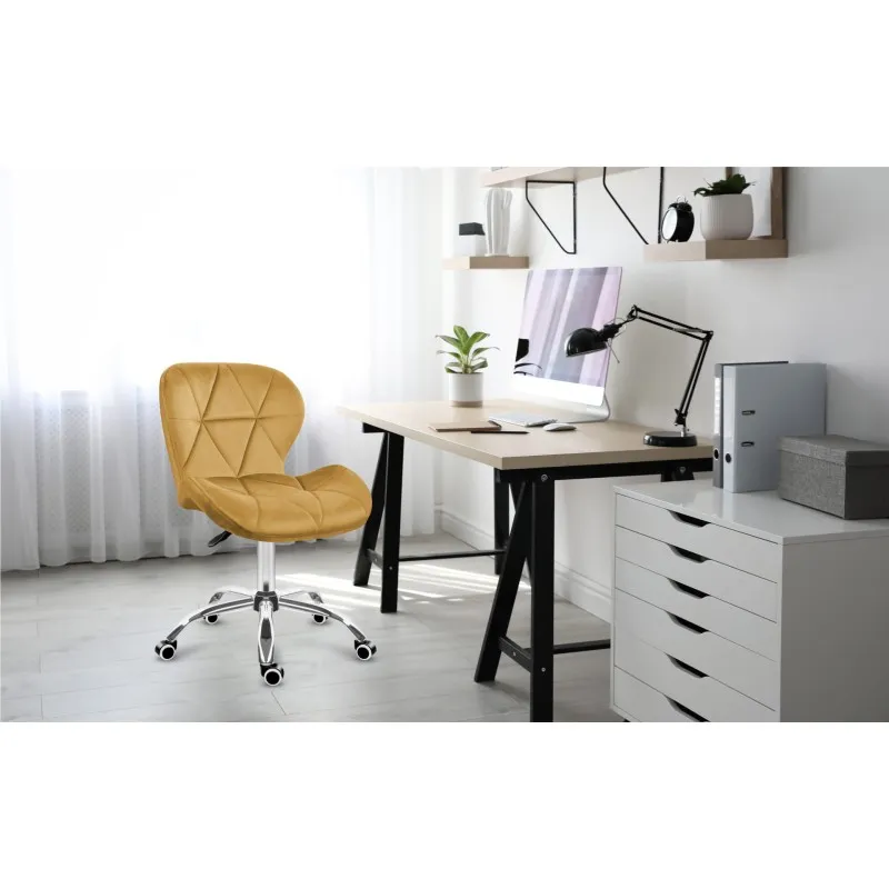 Future 3.0 Mustard Yellow Velvet Gaming Chair – view 13