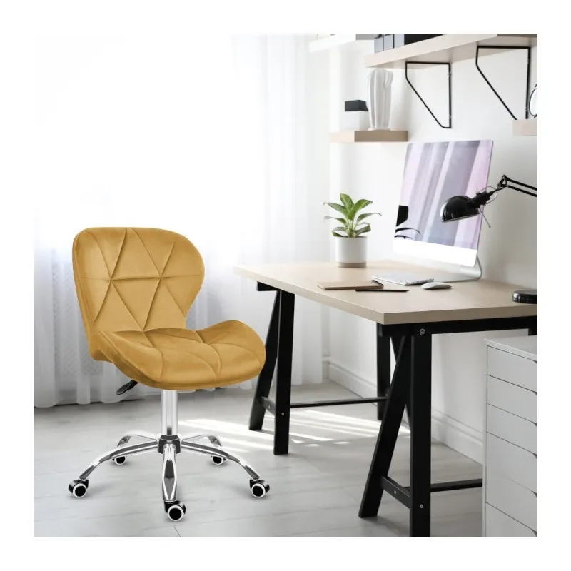 Future 3.0 Mustard Yellow Velvet Gaming Chair – view 14
