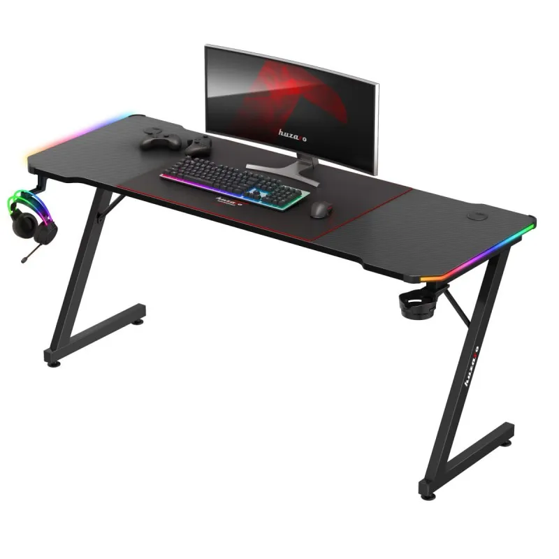 Hero 4.8 RGB Gaming Desk 160 cm with LED Lighting – view 13