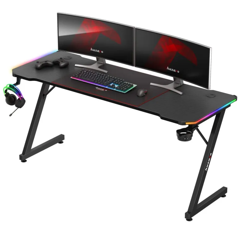 Hero 4.8 RGB Gaming Desk 160 cm with LED Lighting – view 14