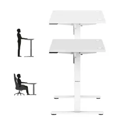 Hero 7.9 Electric Gaming Desk White 100 cm – view 4