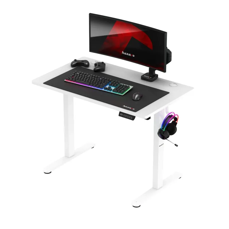 Hero 7.9 Electric Gaming Desk White 100 cm – view 9