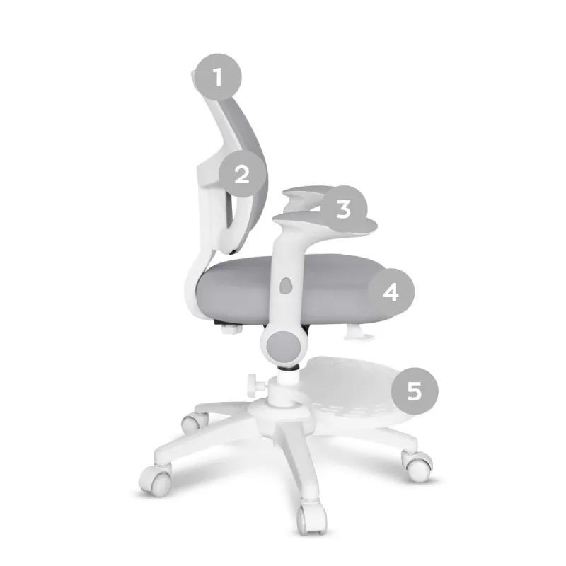 Junior 5.0 Grey Children's Gaming Chair – view 9