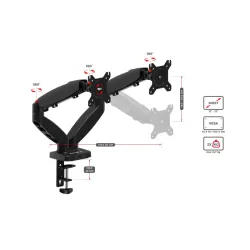 Motion 2.2 Dual Monitor Arm Mount – view 17