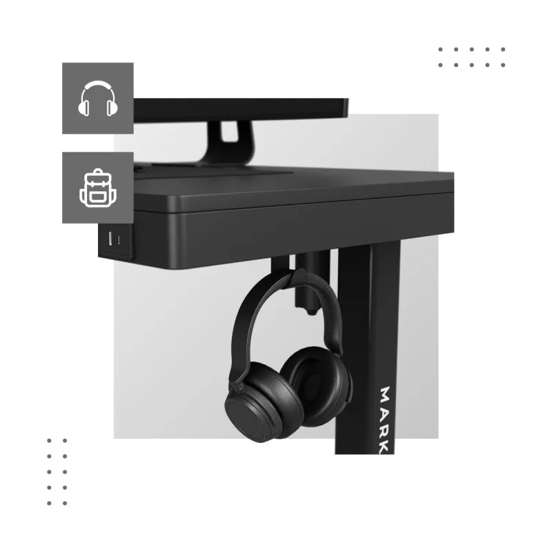 Leader 8.2 Black Electric Office Desk 120 cm – view 17