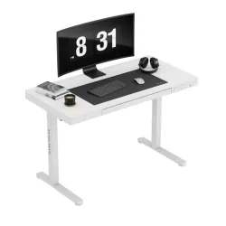 Leader 8.2 White Electric Office Desk 120 cm