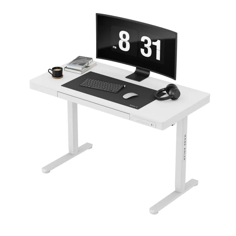 Leader 8.2 White Electric Office Desk 120 cm – view 9