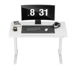 Leader 8.2 White Electric Office Desk 120 cm – view 11
