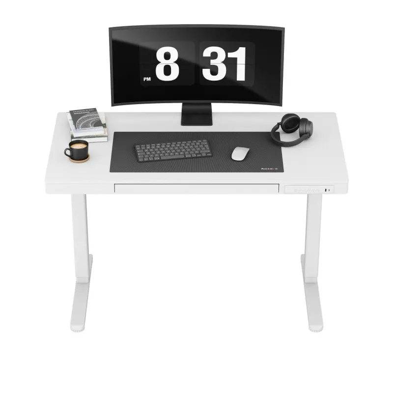Leader 8.2 White Electric Office Desk 120 cm – view 11