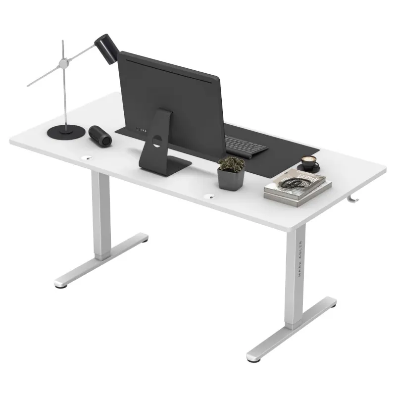 Leader 7.6 White Electric Office Desk 160 cm – view 6
