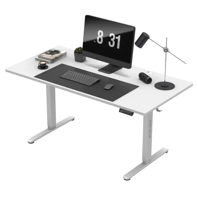 Leader 7.6 White Electric Office Desk 160 cm – view 8