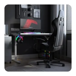 Hero 2.6 Gaming Desk White 120 cm with Adjustable Height – view 12