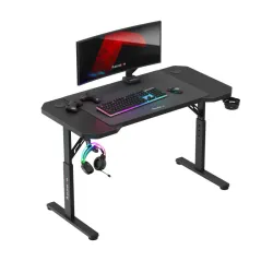 Hero 2.6 Gaming Desk Black 120 cm with Adjustable Height