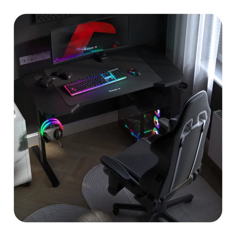 Hero 2.6 Gaming Desk Black 120 cm with Adjustable Height – view 4