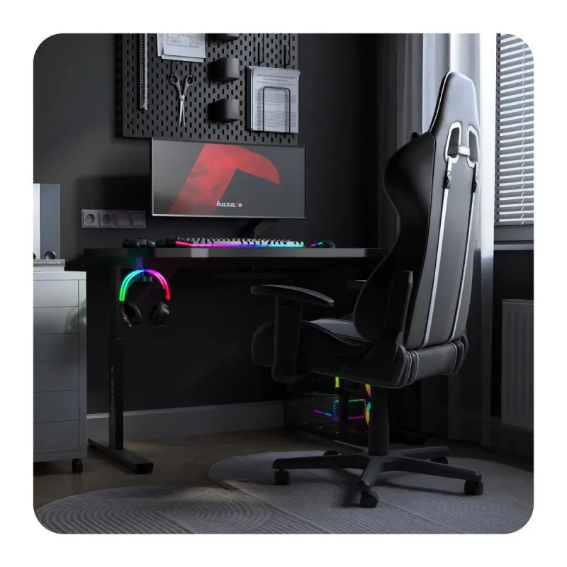 Hero 2.6 Gaming Desk Black 120 cm with Adjustable Height – view 12