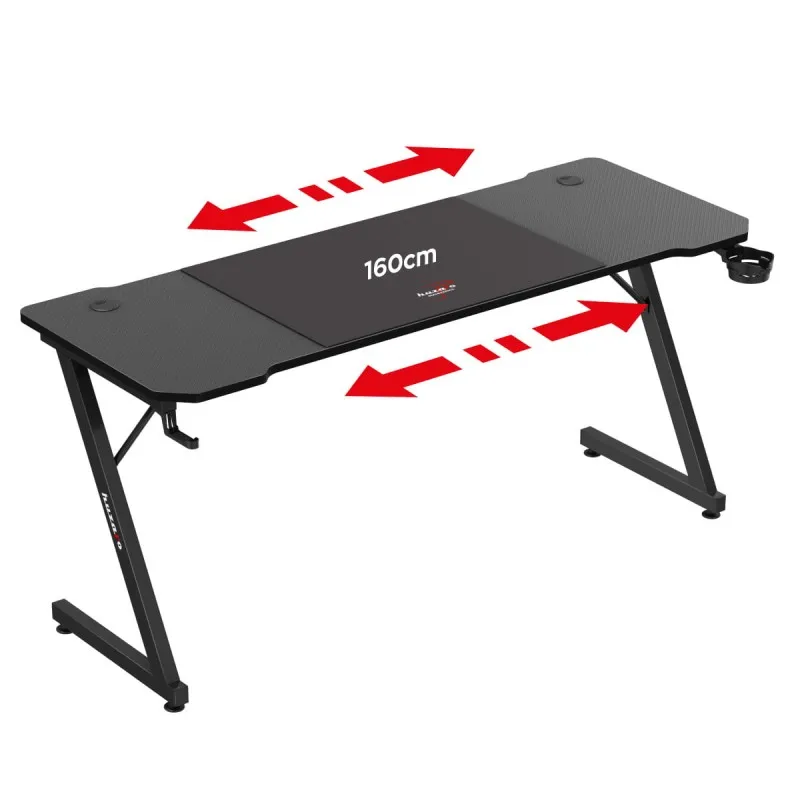 Hero 4.8 Gaming Desk Black 160 cm – view 6