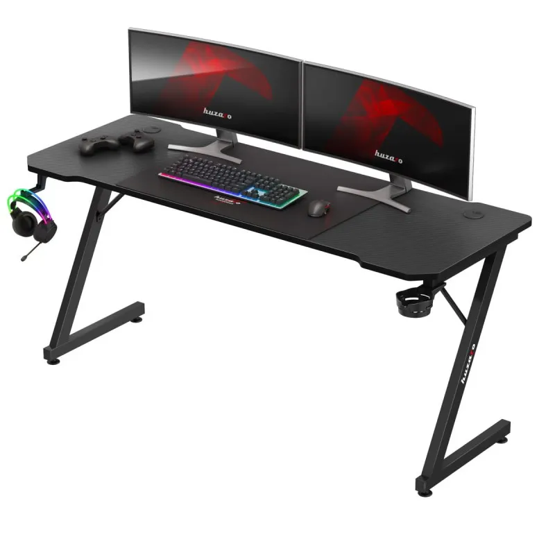 Hero 4.8 Gaming Desk Black 160 cm – view 11