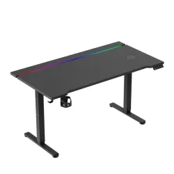 Hero 8.7 RGB Black Electric Gaming Desk 140 cm – view 2