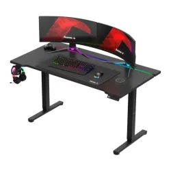 Hero 8.7 RGB Black Electric Gaming Desk 140 cm – view 8