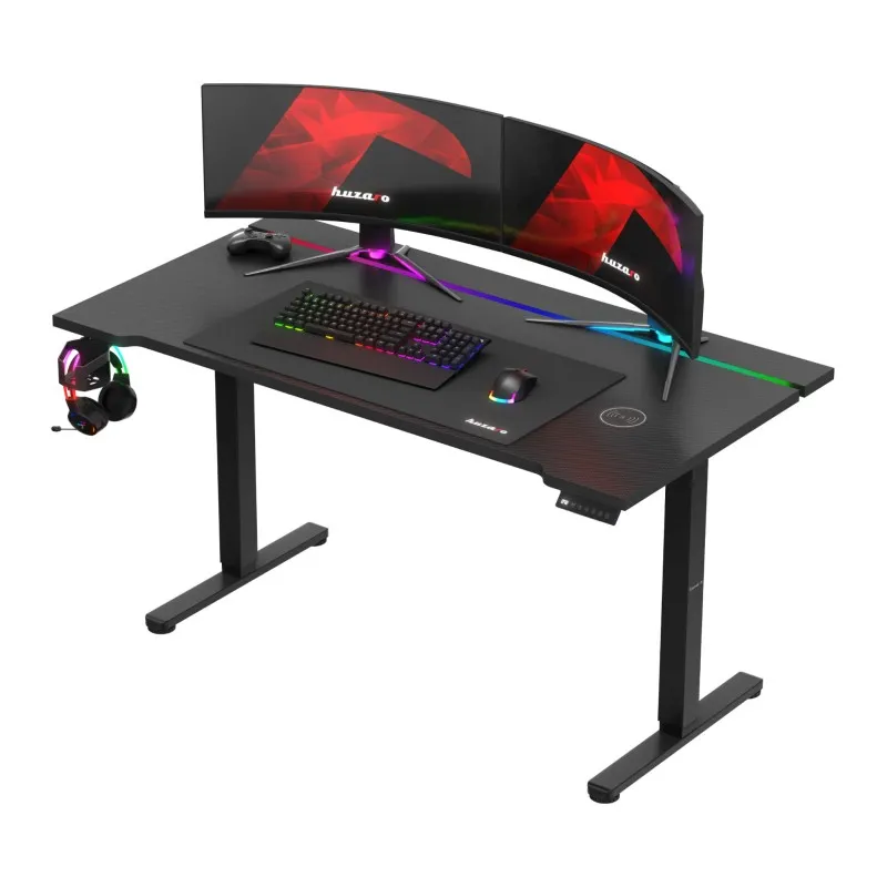 Hero 8.7 RGB Black Electric Gaming Desk 140 cm – view 8