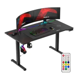 Hero 8.7 RGB Black Electric Gaming Desk 140 cm – view 9